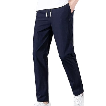 Ketyyh-chn99 Mens Golf Pants Fall Fashion Men's Pants With Deep Pockets Loose Fit Casual Jogging Trousers For Running Workout Training Basketball Dark Blue,3XL