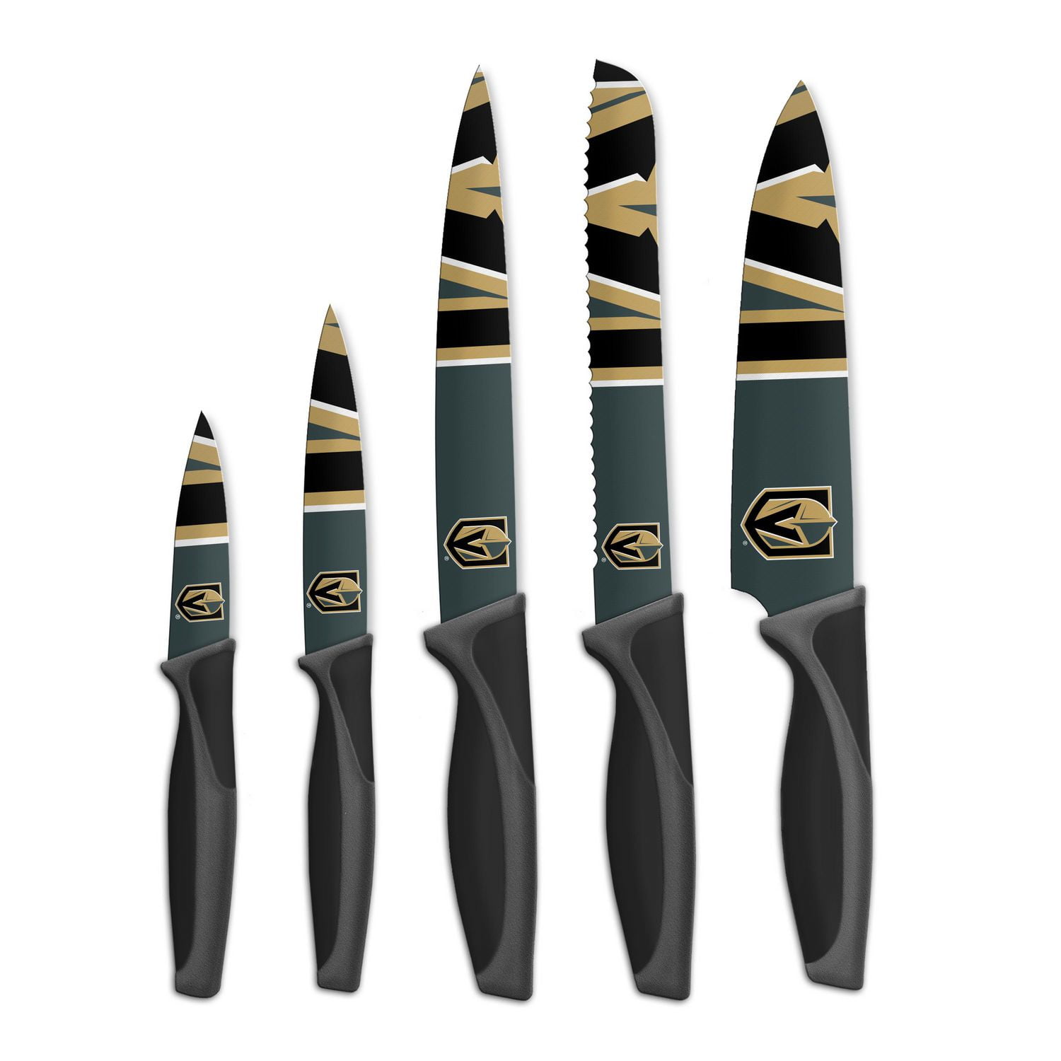 SET DE 5 COUTEAUX DE CUISINE SOUS LICENCE LNH VEGAS GOLDEN KNIGHTS