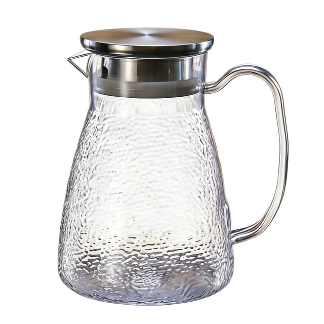 Bouilloire à Thé en Acier Inoxydable avec Passoire Intégrée et Texture Martelée – Capacité de 1,0 L / 1,5 L / 1,8 L – Options de Couleur Brun Gris Transparent