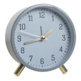 thumbnail image 1 of Réveil Quartz Simple Silencieux de Bureau Rond Créatif Horloge de Table, 1 of 5