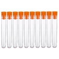 thumbnail image 1 of FRCOLOR test tube 100Pcs Plastic Clear Test Tube for Scientific Experiments Party Candy Storage with Cap(Random Color),2.95"X0.47"X0.47", 1 of 5