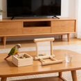 thumbnail image 3 of Natural Solid Wood Parrot Playstand Multi Function Climbing Gym Perch Toy for Conure Lovebird Small Parrot Cage Indoor Activity Center, 3 of 5