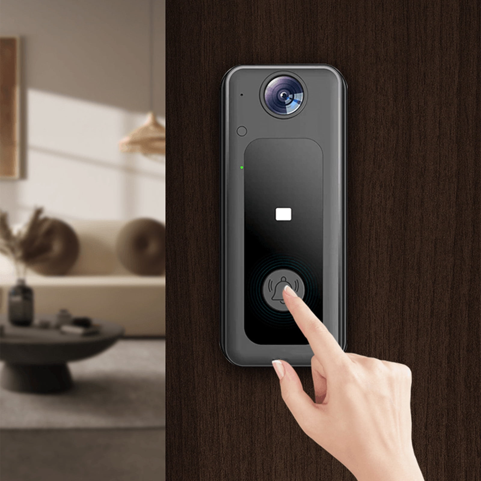Cagogo under $5 Wireless Video Doorbell, Smart Wireless Video Doorbell, WiFi Rechargeable Security Camera with Night Vision, Two Way Audio Intercom, HD Doorbell for Home Security
