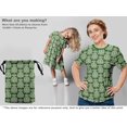 thumbnail image 5 of oneOone Cotton Poplin Green Fabric Asian Block Craft Projects Decor Fabric Printed By The Yard 56 Inch Wide, 5 of 5