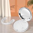 thumbnail image 4 of Travel Retainer Case with Mirror Mouth Guard Case teeth retainers Case Protection Protection with Vent Holes White, 4 of 8