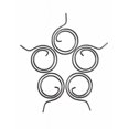 thumbnail image 3 of 5PCS/Set Door Handle Replacement Springs Stainless Steel Door Lock Handle Spring Coil Return Torsion Springs, 3 of 8