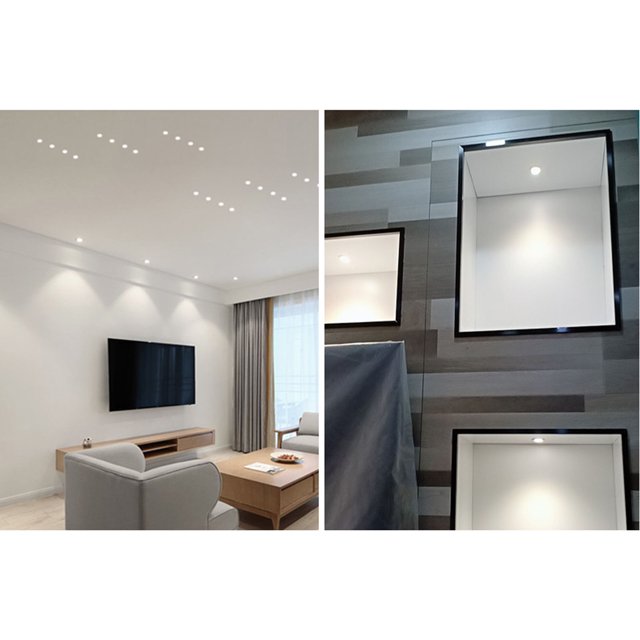 Recessed Mini Downlights, Under Cabinet LED Lights 3W Recessed Mini Downlights For Indoor With LED Driver For Stair Step Furniture, Cabinet Lights