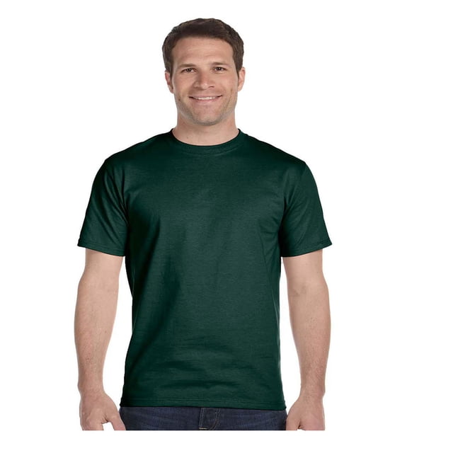 Hanes Lay-Flat Tag-Free Crewneck Beefy T-Shirt, Style 5180
