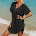 thumbnail image 2 of 2025 Paréo de Maillot de Bain pour Femmes en Dentelle Maternité Sortie de Plage Crochet Col en V Sortie de Bain Tenue Robe de Plage Robes de Plage pour Femmes Sortie de Plage Sorties de Plage pour, 2 of 6