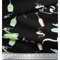 thumbnail image 3 of Soimoi Modal Satin Fabric Paisley Panel Print Fabric by The Yard 42 Inch Wide, 3 of 3
