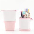 thumbnail image 1 of Retractable Pencil Case Stand Up Pencil Case Pencil Pouch Phone Holder Pens Case Standing Pen Pouch Bag Pencil Case Large Capacity Pencil Case Canvas Pencil Case,Pink, 1 of 5