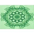 thumbnail image 1 of Ahgly Company Tapis Rectangulaire d'Intérieur Lavable en Machine Vert Jade, 2 Pieds x 3 Pieds, 1 of 7