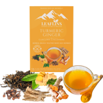 Leaflins Turmeric Ginger Sacs à thé noir (paquet de 2)