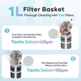 thumbnail image 3 of Aiper Pilot V2 Rechargeable Handheld Pool Vacuum Cleaner, for Above-Ground Inflatable Pools, Hot Tubs, Works with Pool Poles, 3 of 10