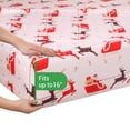 thumbnail image 4 of Gogreen 4PC Queen Christmas Sheet Set Deep Pocket Fit 16", Breathable Microfiber Soft Queen Sheet Set Warm Sheets, Luxury Hotel Style Christmas Decor Queen Bed Sheet Set, Christmas Gift, 4 of 8
