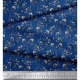 thumbnail image 3 of Soimoi Rayon Fabric Leaves & Floral Block Fabric Prints by Yard 56 Inch Wide, 3 of 3