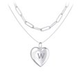 thumbnail image 1 of Layering Necklace with Locket and Paperclip Chain, 1 of 4