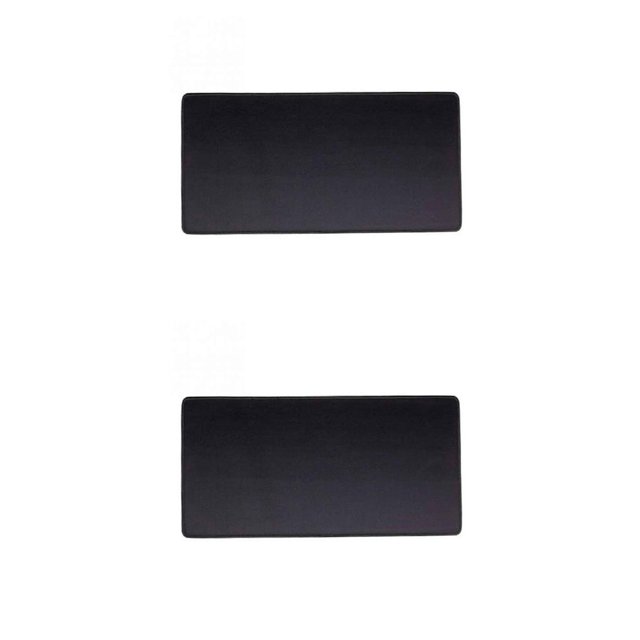 Transemion 2020 Hot Non Wear Resistant Computer Notebook Soft Edge Seamed Mouse Pad Office Rubber Fabric Mat black 280*350*3mm 2Set