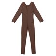 thumbnail image 3 of Manyakai Combinaison de Danse Ballet Manches Longues Gymnastique Marron m, 3 of 5