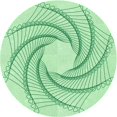thumbnail image 1 of Ahgly Tapis d'Intérieur Lavable en Machine Carré Vert Menthe, 3 Pieds Carré, 1 of 7