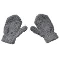 thumbnail image 1 of Children Kid Autumn Winter Warm Mittens Solid Color Full Finger Plush Gloves, 1 of 10