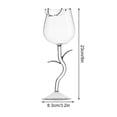 thumbnail image 2 of Vaidha Coupe à Vin Rose Rouge Verre Haut de Gamme Coupe à Vin Haute, 2 of 2
