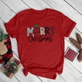 thumbnail image 1 of Jsaierl T-Shirts Joyeux Noël pour Femmes T-Shirts Graphiques Amusants Manches Courtes Col Rond Hauts Cadeaux des Fêtes, 1 of 4
