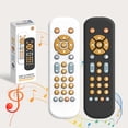 thumbnail image 3 of Baby TV Remote Control Toy With Light And Sound Realistic Controller For Young Children With 3 Languages Early Education Learning Music Toy Preschool Baby Boys And Girls Educational Games 1 Year, 3 of 3