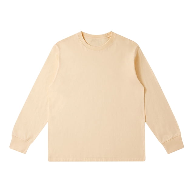 GigrtiJin Chemises pour Hommes Col Rond Manches Longues Blouses Décontractées Couleur Unie Mode Confortable Pull Basique Ample