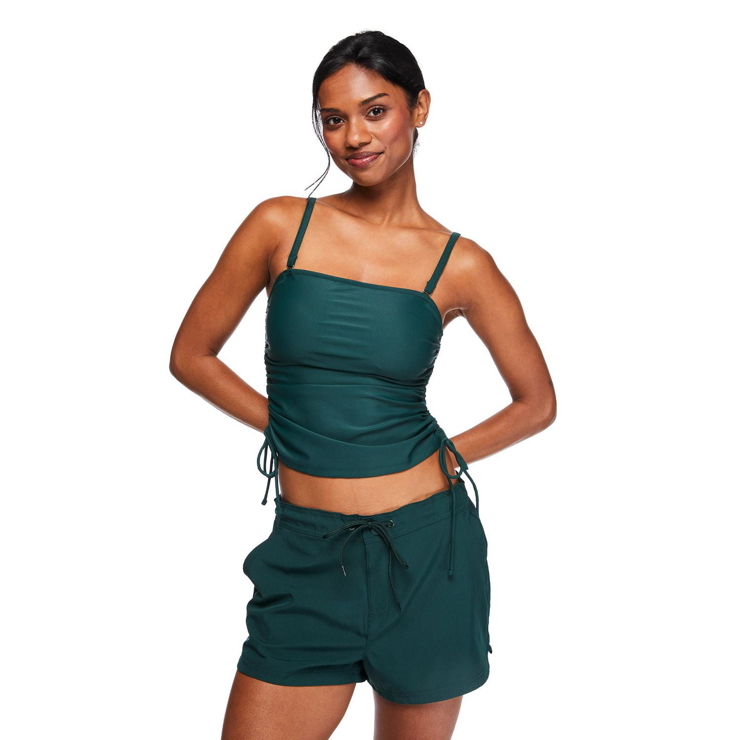 Tankini avec motif ruché George pour femmes