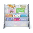 thumbnail image 3 of Humble Crew Saturn Grey Kids Bookshelf 4 Tier Book Organizer, Gris / Blanc, 3 of 4
