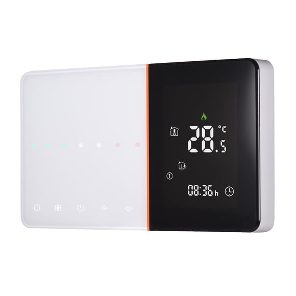 95-240V Programmable 5+1+1 Six Periods Touchscreen LCD with Backlight Heating Controller 5A