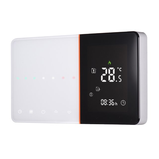 95-240V Programmable 5+1+1 Six Periods Touchscreen LCD with Backlight Heating Controller 5A