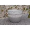 thumbnail image 2 of Cache-pot Mainstays gris Newton 8 pouces - Résine recyclée, rond, 2 of 5
