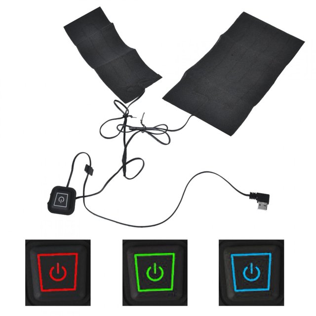 Chauffage Alimenté par USB, Coussin Chauffant USB 5V 2A USB Électrique Chauffé pour l'Hiver Chauffé