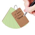 thumbnail image 2 of Clearance Sale Blank Customizable Index Study Note Card Pad Kraft Paper with Binder Ring, Blank Flash Cards with Rings for Studying with 50 Sheets Each Schools Supplies Green, 2 of 9