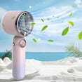 thumbnail image 3 of Dvkptbk Hand Fan 100-Speed Outdoor Dashboard Handheld High-Speed Fan USB Rechargeable Mini Portable Small Fan, 3 of 3