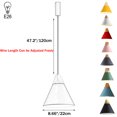 thumbnail image 4 of FSLiving J-Type Track Lights,Adjustable Wire Length Freely,Modern Pendant Lighting Fixtures w/ Macaron Aluminum&Wood Shade for Kitchen Island,Bulb Not Included - Black (1 Light), 4 of 9
