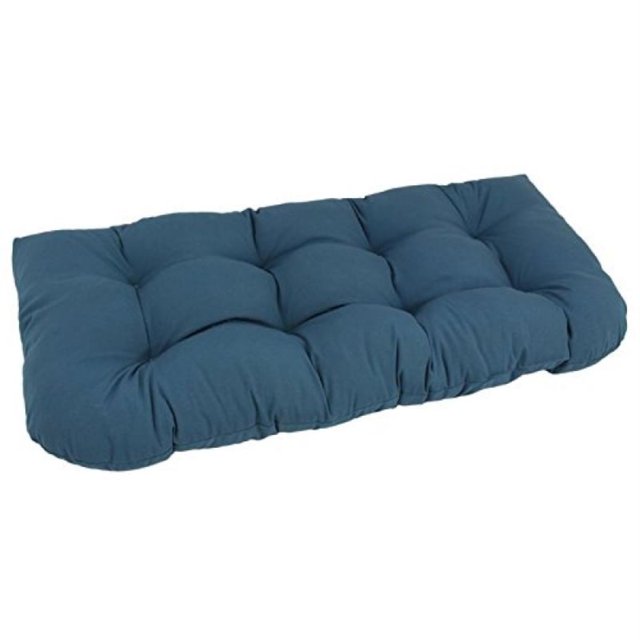 Coussin Capitonné en Sergé en Forme de U pour Causeuse/banc de 42 Po sur 19 Po - Rouge Rubis