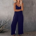 thumbnail image 5 of DPTALR Combinaison à Bretelles pour Femmes Style d'Été Couleur Unie Poche Combinaison Décontractée Femme, 5 of 5