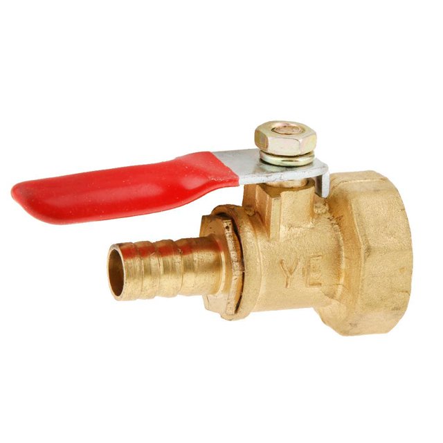 mmirethe Various Type Ball Valve Threaded Brass Ball Valve 20mm 8mm Red 2Set