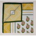 thumbnail image 4 of Vargottam Collection de Luxe Linge de Table Décor Serviette en Coton Tissu Imprimé Serviettes Réutilisables Ensemble de 4, 20 X 20 - Bloc Asiatique, 4 of 6