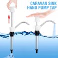 thumbnail image 3 of Youkk Aluminium Alloy Hand Water Pump Telescopic Manual Replacement Outdoor Leakproof RV Trailer Kitchen Portable Toilet White, 3 of 6