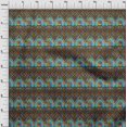 thumbnail image 4 of oneOone Georgette Viscose Brown Fabric African Aztech Sewing Material Print Fabric By The Yard 42 Inch Wide, 4 of 4