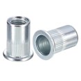 thumbnail image 1 of Unique Bargains M10 Rivet Nuts, 50 Pack Zinc Plated Carbon Steel Knurled Flat Head Threaded Insert Nuts, 1 of 5