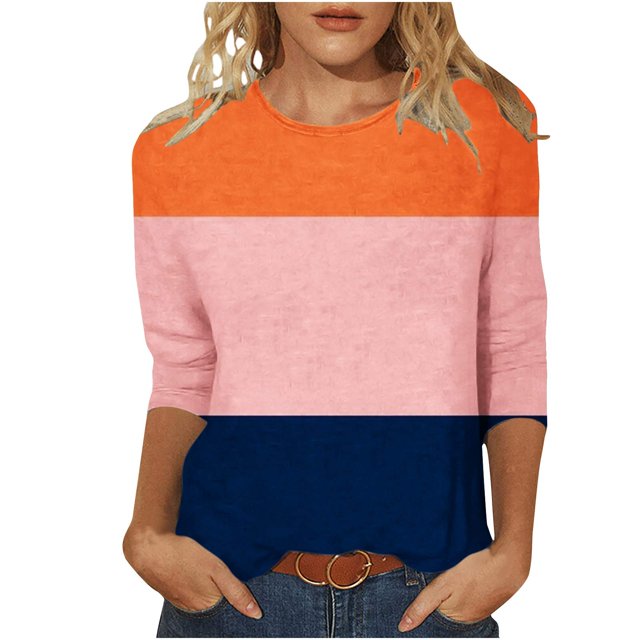 Pompotops T-shirt d'Été pour Femme, Mode, Ajusté, à Nouer, Col Rond, Manches Courtes, Liquidation
