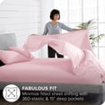 thumbnail image 3 of Ivy Union Microfiber Sheet Set - Breathable - Deep Pocket, Twin XL, Light Pink, 3 of 6