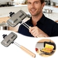thumbnail image 2 of Grille-pain pour Déjeuner à Double Sandwich avec Conception Rabattable Scellée pour Repas Rapides et Faciles Plaques de Cuisson Portatives Antiadhésives Plateau de Cuisson Allant au Four Construction en Métal Durable pour Usage Intérieur Extérieur, 2 of 6