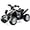 Black, variant on OLAKIDS Kids Ride On ATV, 6V Electric Vehicle for Toddlers, 4 Wheeler Battery Powered Motorized Quad Toy Car for Boys Girls with LED Lights, Music, Horn (Pink)