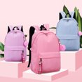 thumbnail image 4 of Girl School Backpack Lightweight School Bag Student Backpack with Pompom Pendant, 4 of 5